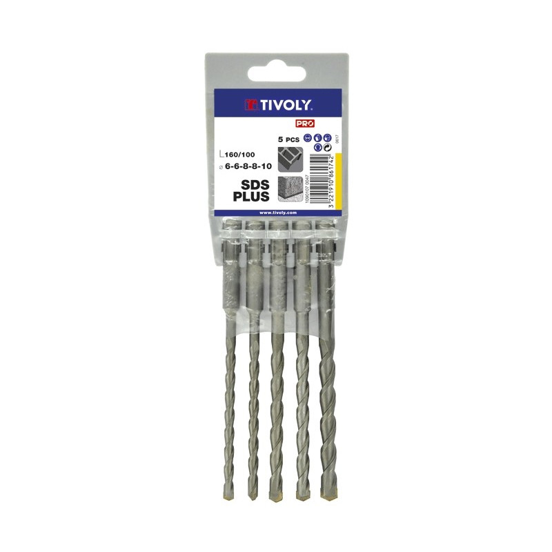 Foret SDS  160 mm 5 pièces TIVOLY
