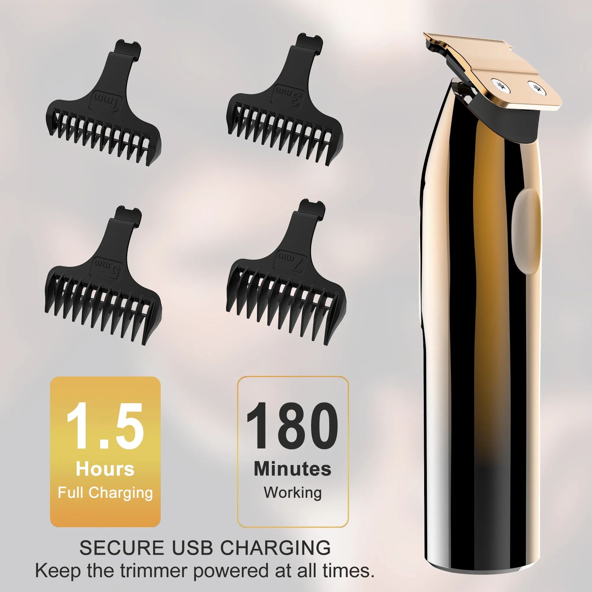 Hatteker Hair Clipper Electric Shaver 2 In 1 Washable Razor 180 Minutes Run Time Shaver And Trimmer