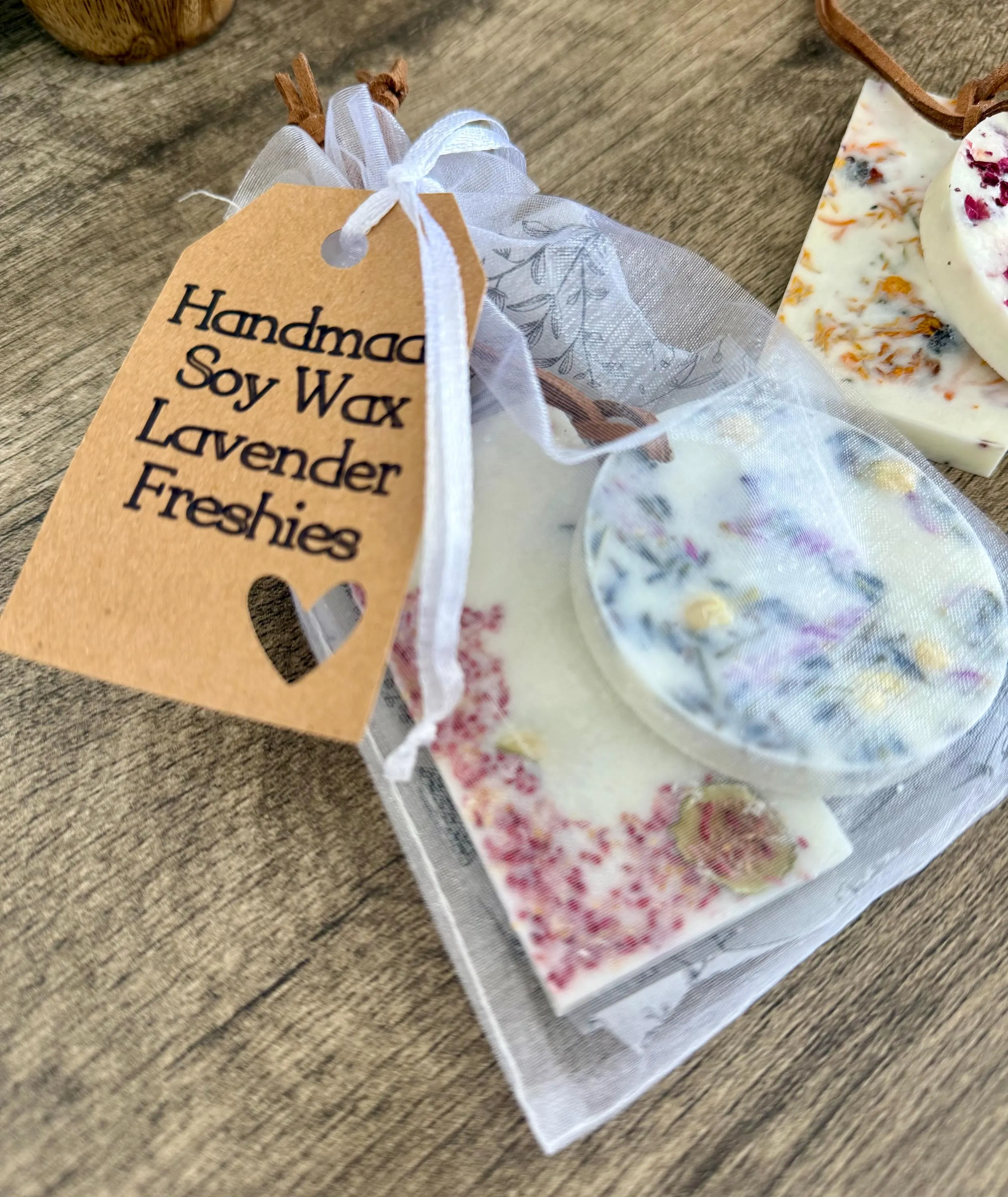 TOP SELLER!! Soy Wax Freshies 2-Pack, MANY Fragrant Scents! Sachets with Dried Flowers