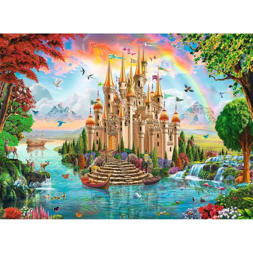 Puzzle 100-teilig Märchenhaftes Schloss