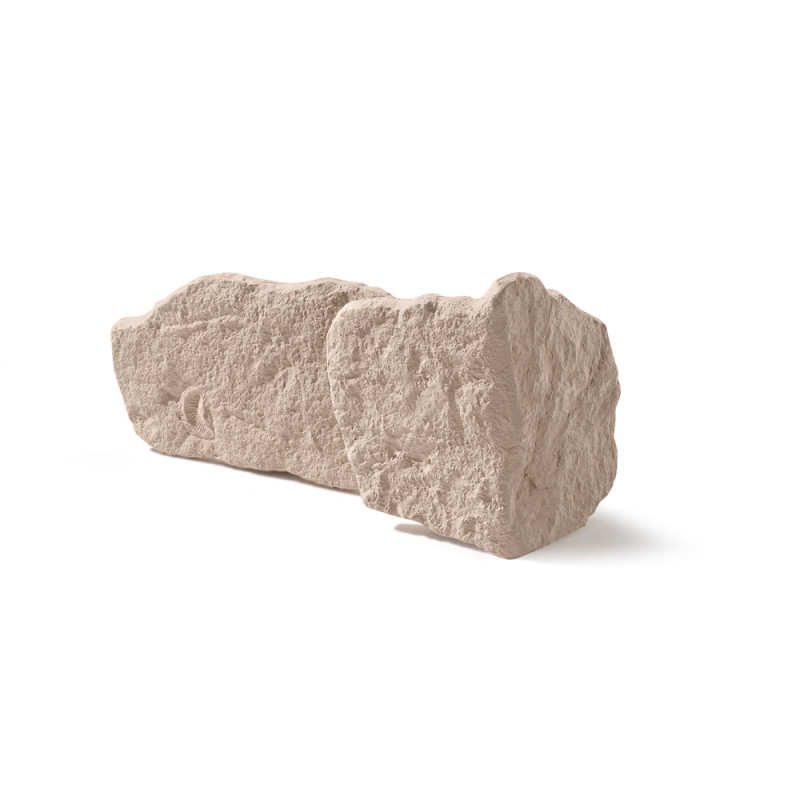 Plaquette de parement d'angle beige Rodos 10 pièces