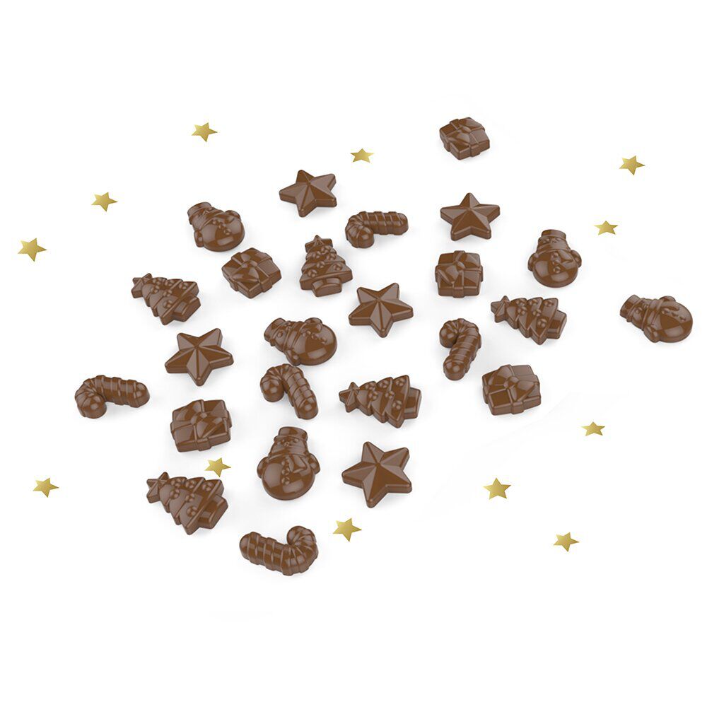Moule à chocolats de No&euml;l en silicone