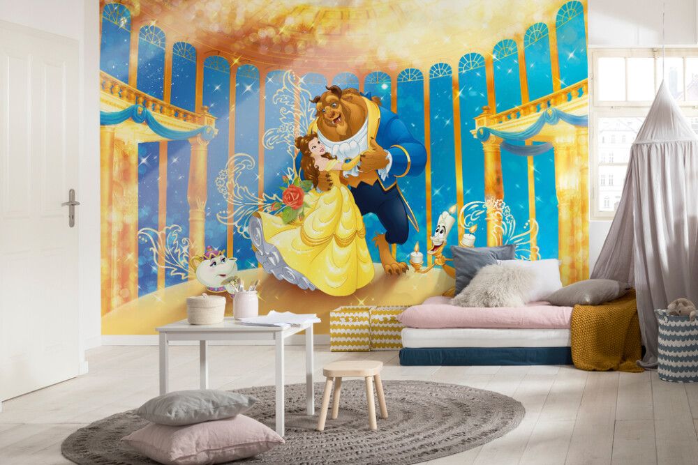 FOTOTAPET KOMAR DISNEY BEAUTY AND THE BEAST 368X254CM