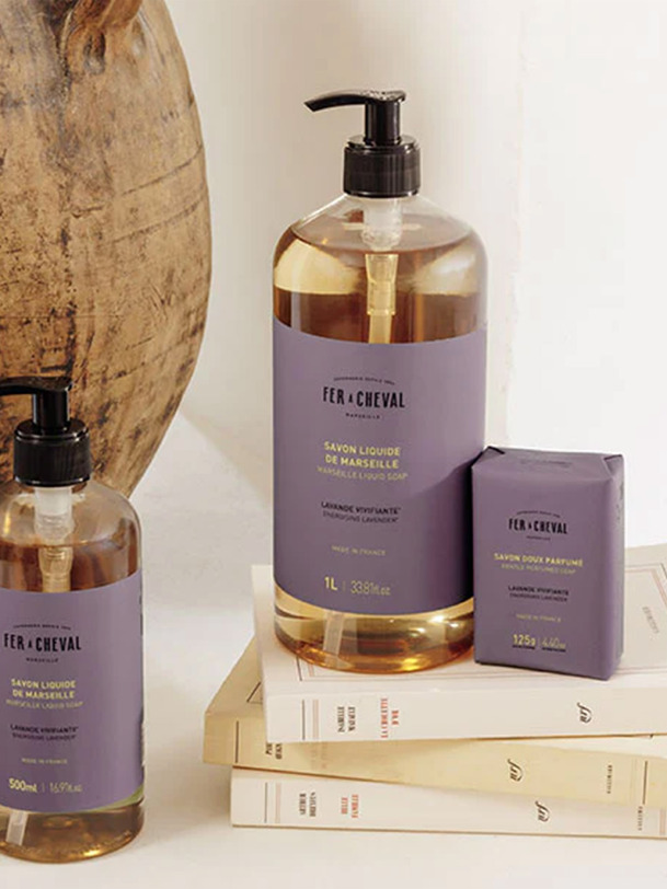 Savon solide lavande - fer a cheval violet