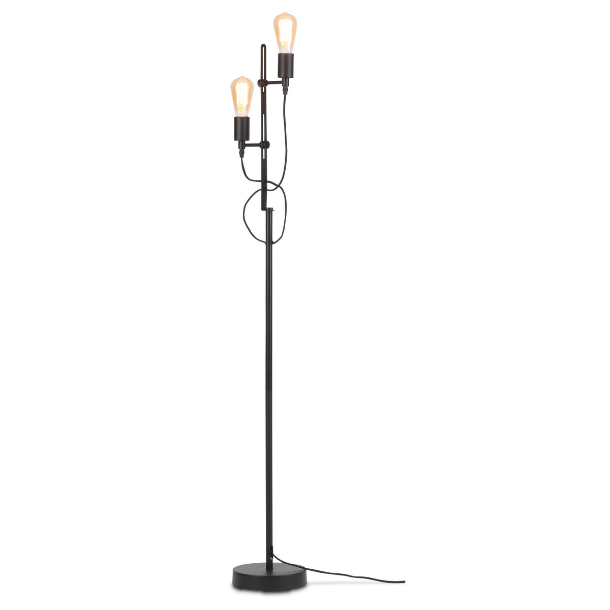 it's about RoMi vloerlamp Seattle - zwart - Ø23cm