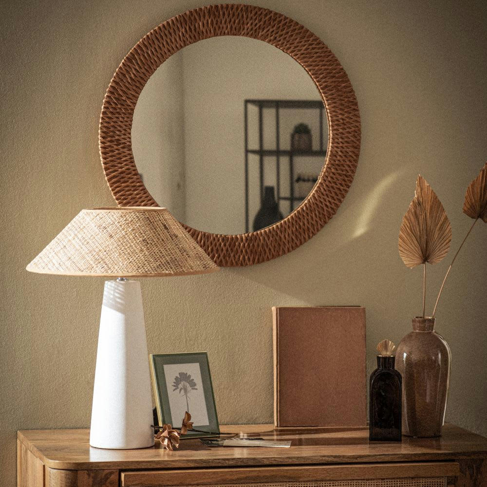 Aswan - Vase marron H26