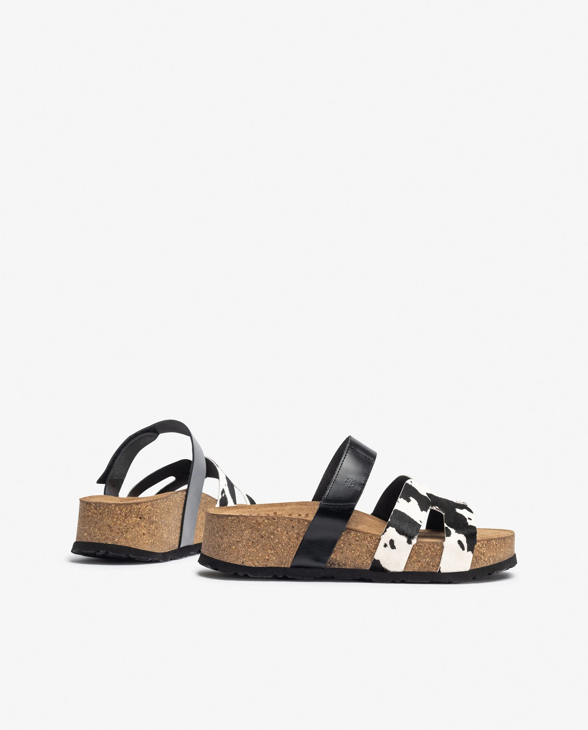 Sandalia de plataforma WIWI-125 blanco