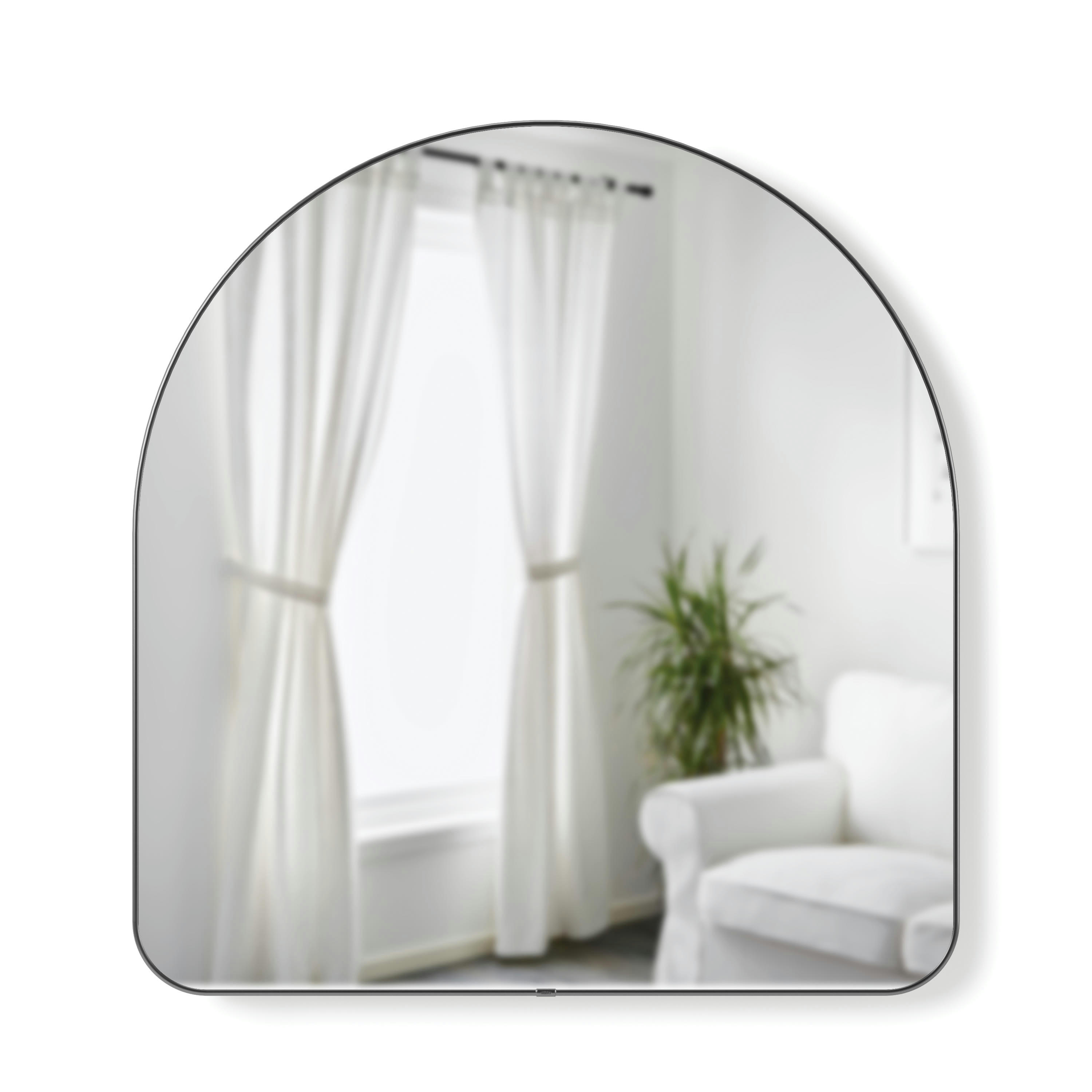 HUBBA - Miroir mural cintré H 91cm laiton