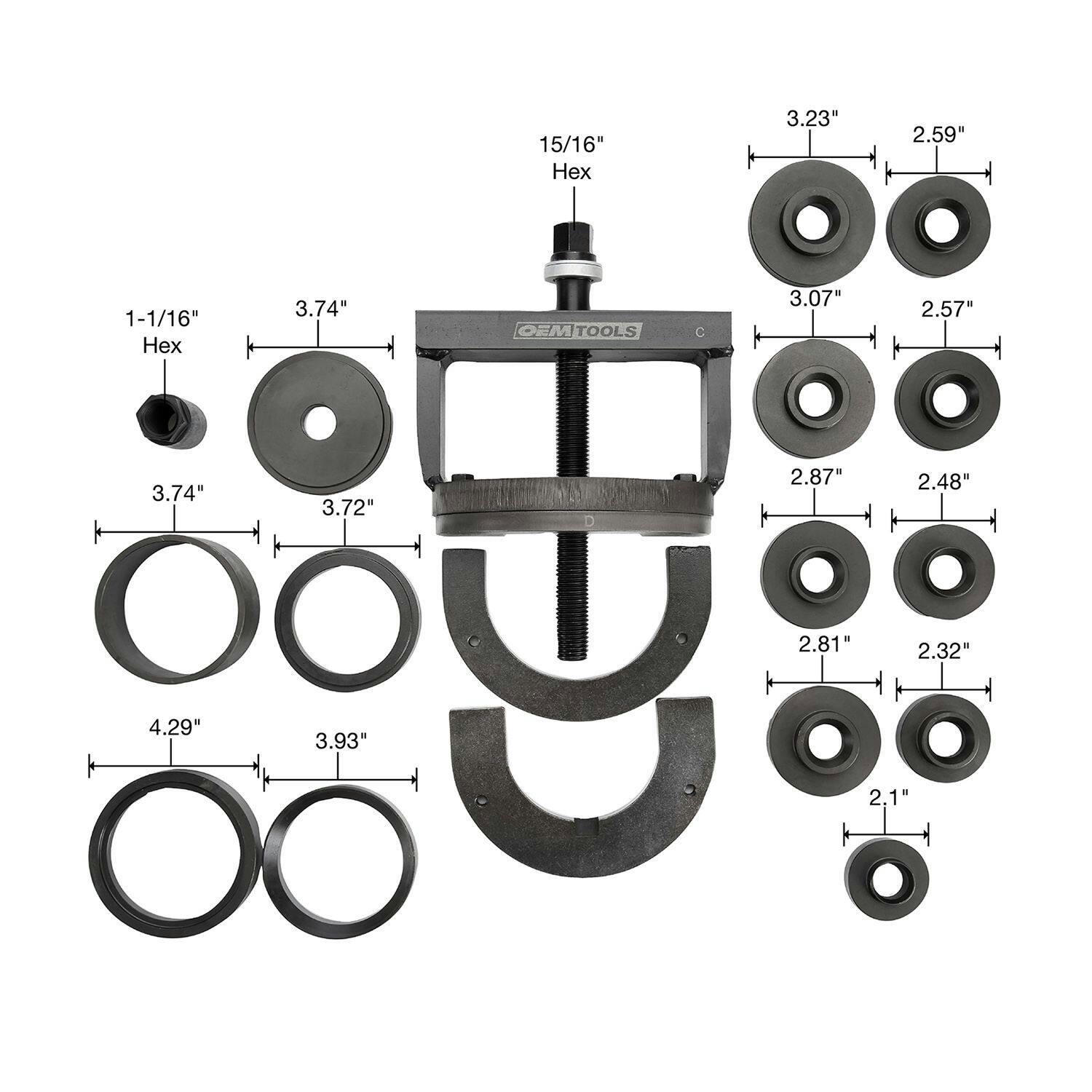 OEMTOOLS Master Wheel Hub & Bearing Installation & Removal Kit