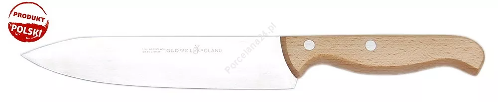 Nóż szefa kuchni 18 cm Glowel - Drewno Jasne 1E.DJ.L180