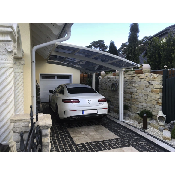 Einzelcarport »Portoforte«, Typ 80, Außenmaß BxT: 270,4 x 495,4 cm, weiss
