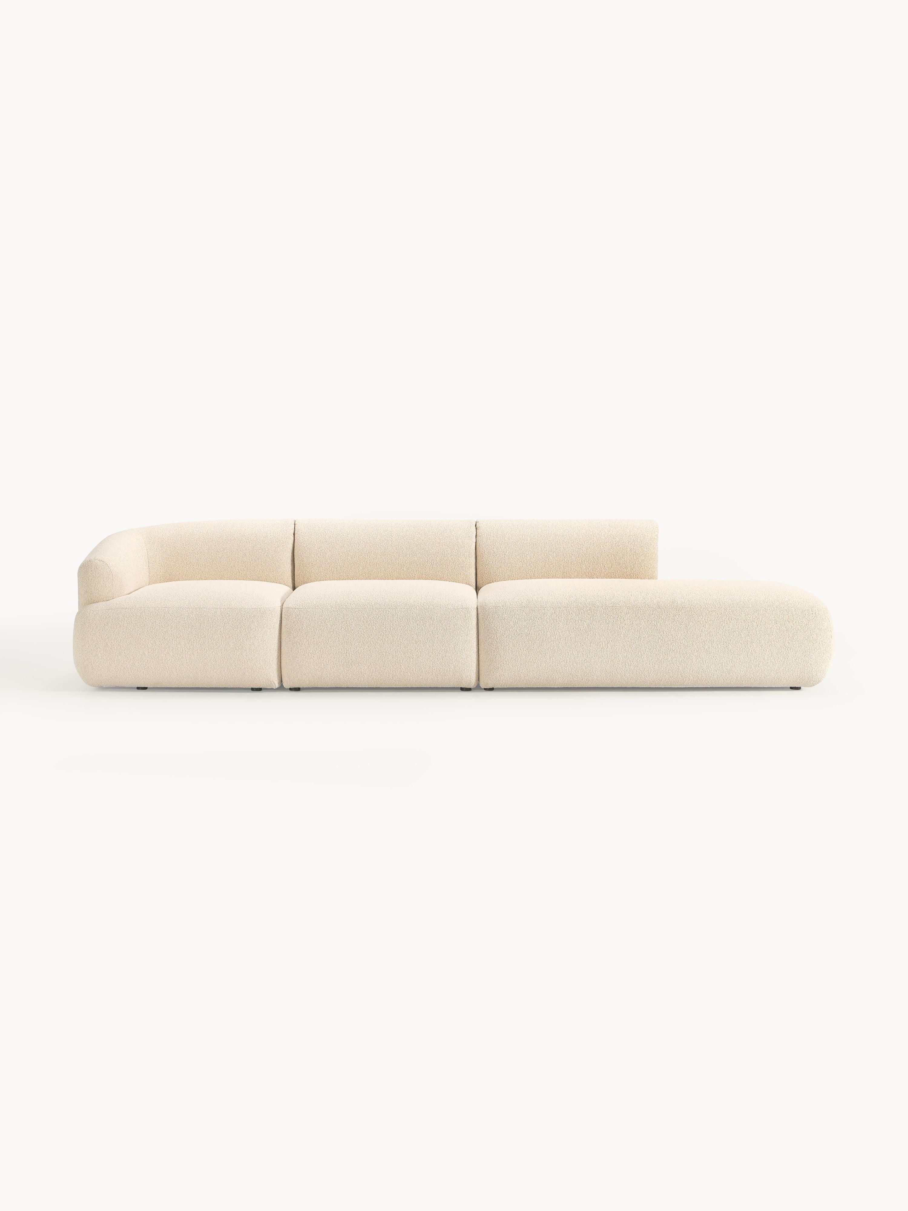 Modulare XL-Ottomane Sofia aus Bouclé