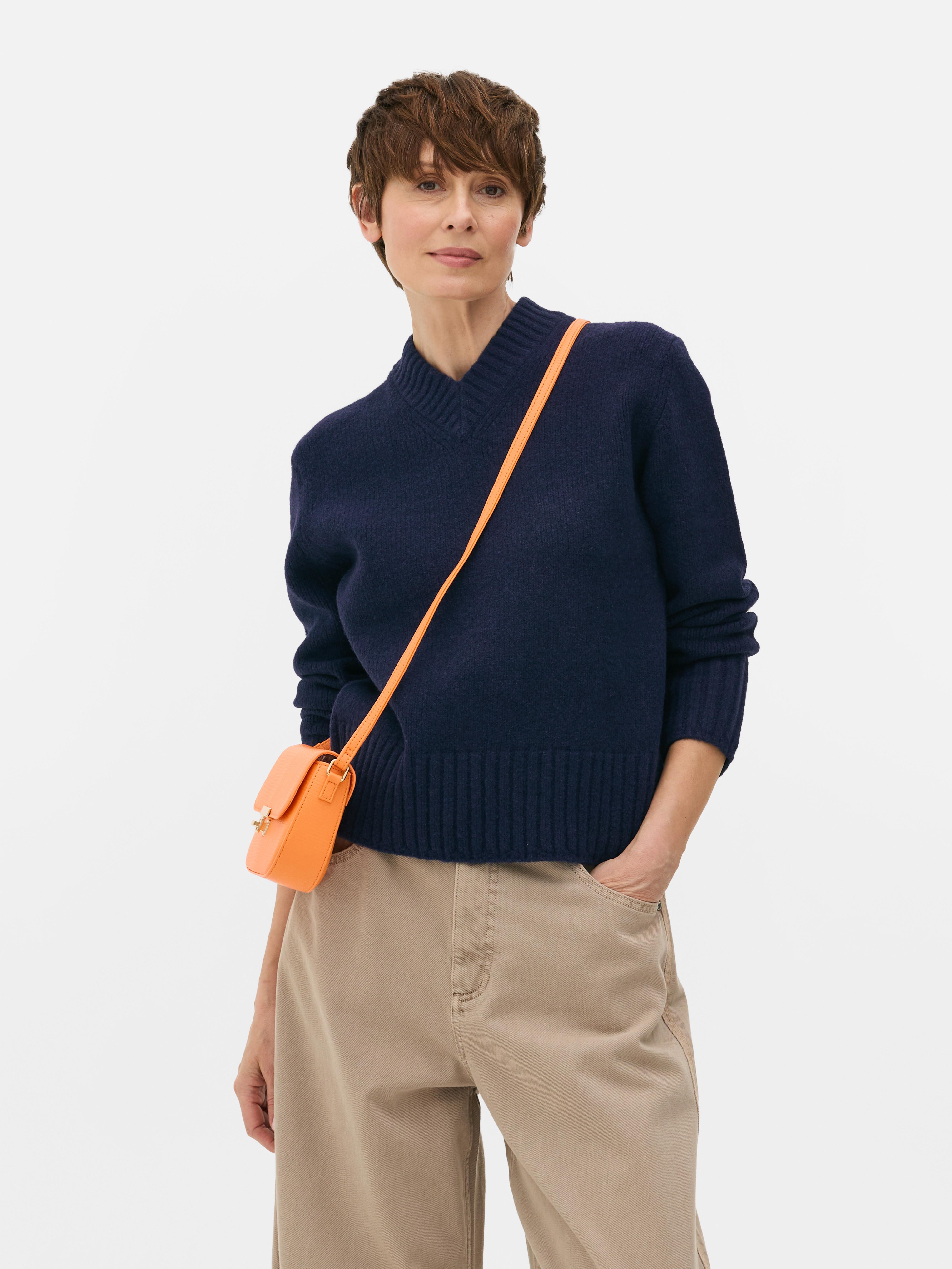 Essential Knitted V-Neck Sweater