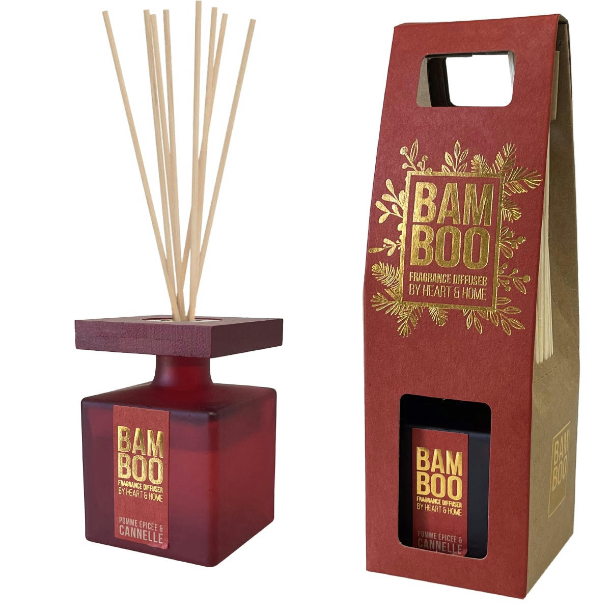 - Diffuseur éco responsable à bâtons heart and home