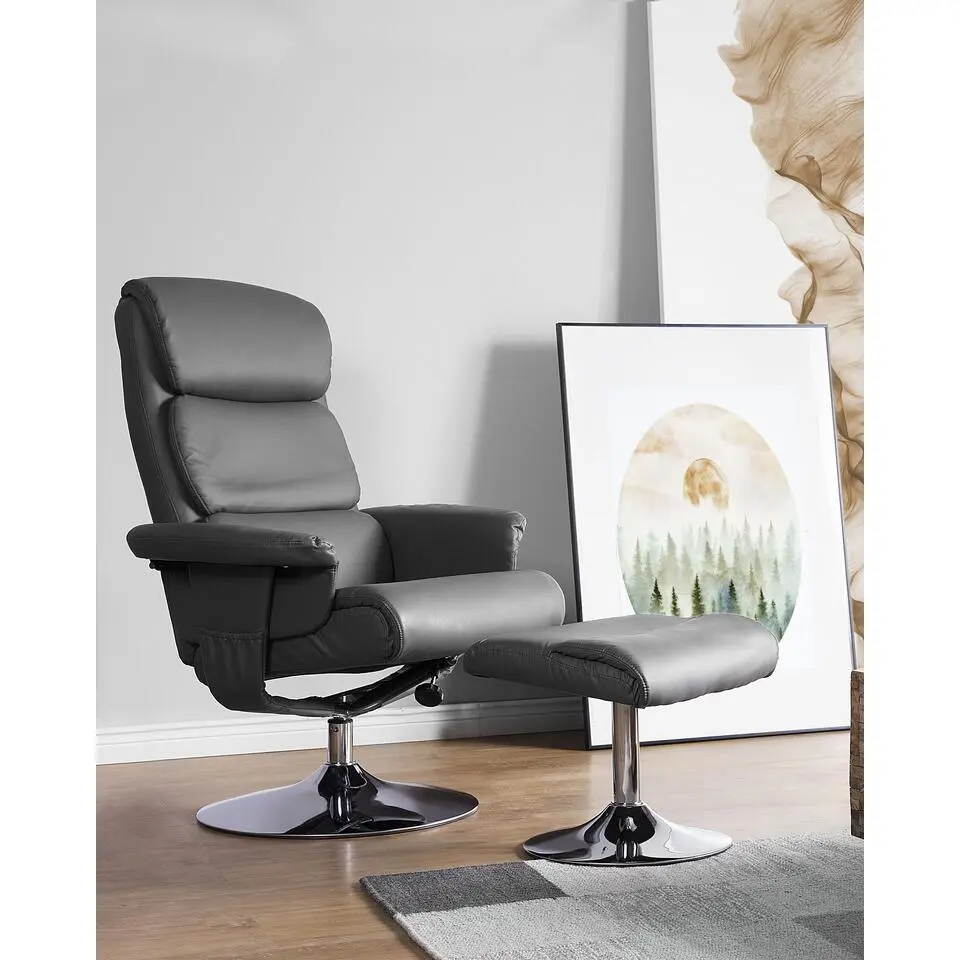LEGEND - Fauteuil - Grijs - Kunstleer