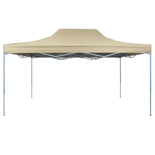 NNEVL Foldable Tent Pop-Up 3x4.5 m Cream White