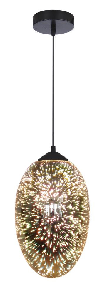 Lampa wisząca czarna-wielokolorowy GALACTIC 1xE27x60W Candellux