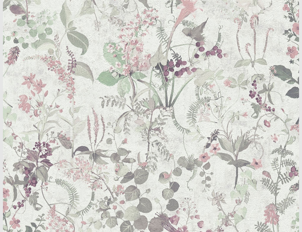 Vliestapete Blume Multi