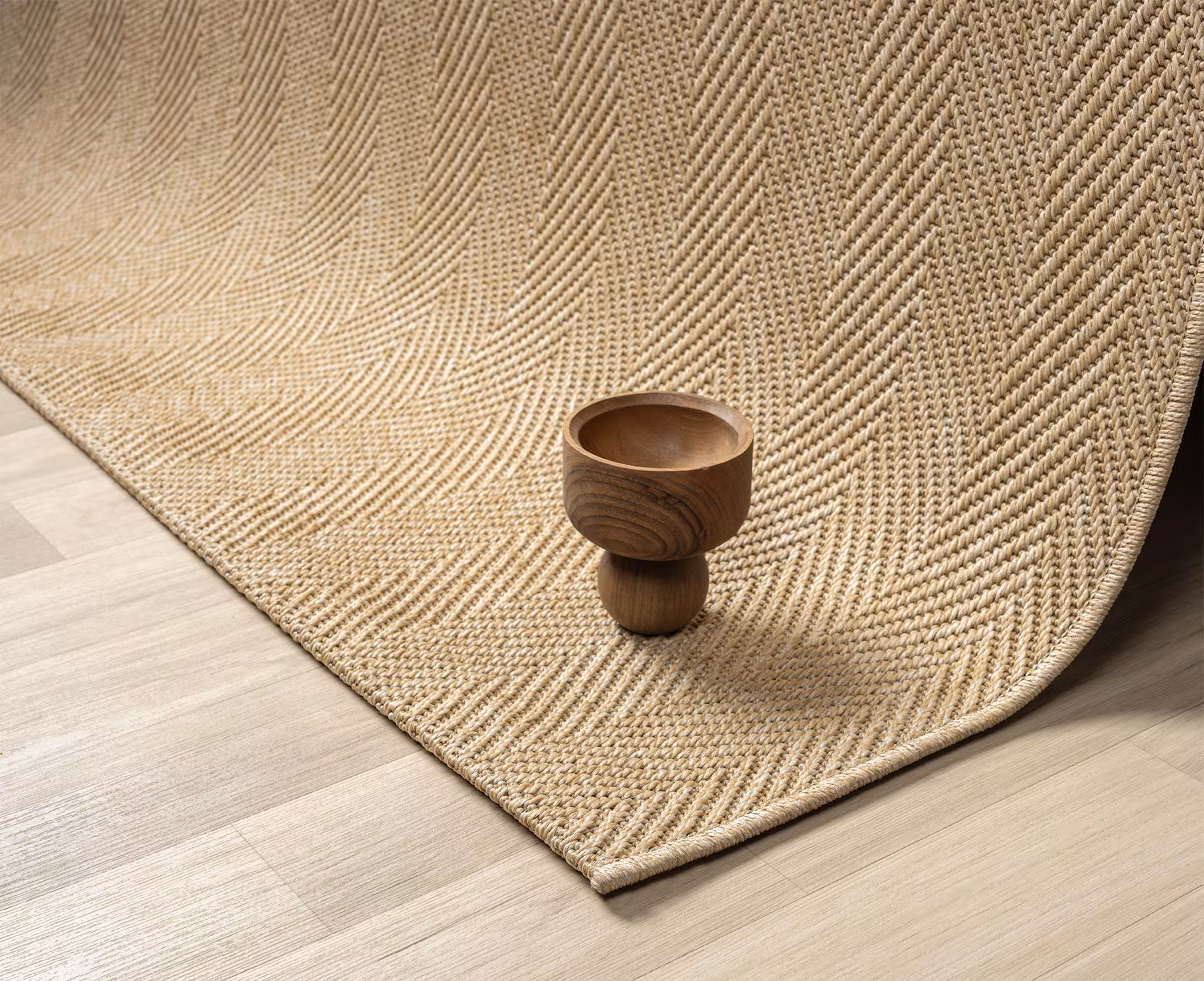 Beige Sisal Rug: Indoor Outdoor Herringbone Flatweave