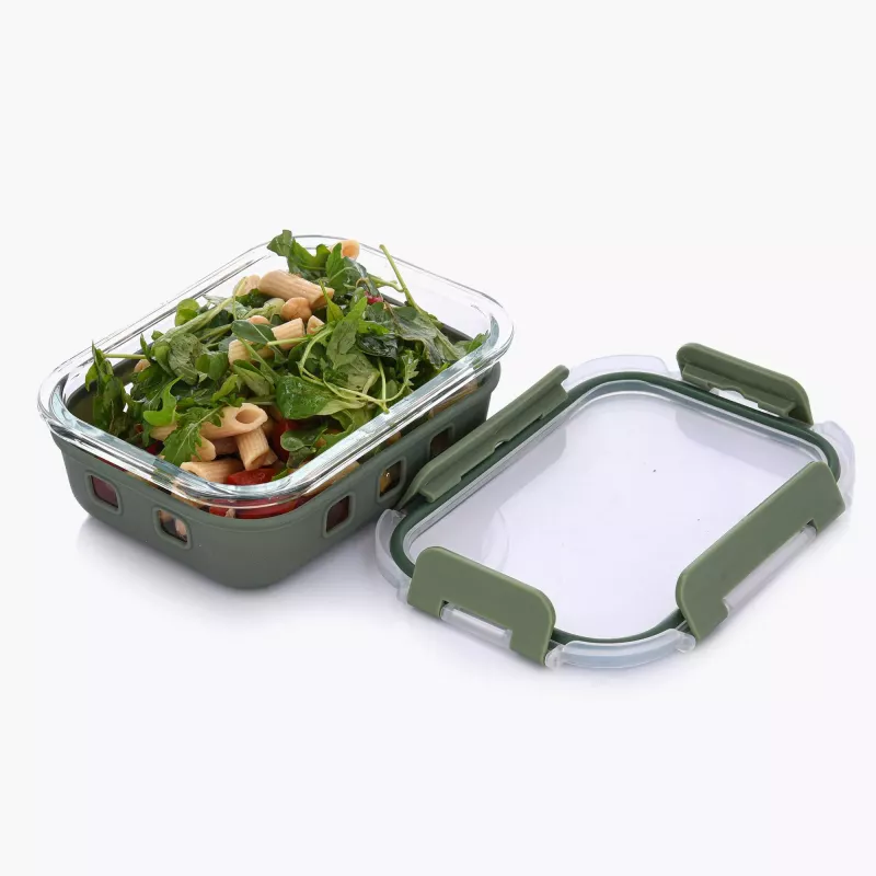 Pojemnik na żywność lunchbox DUKA IDEAL LUNCH 640 ml szklany