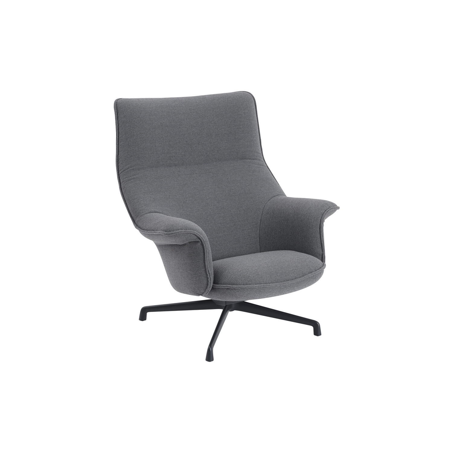Doze Lounge Chair with Swivel Base, ocean/anthracite black