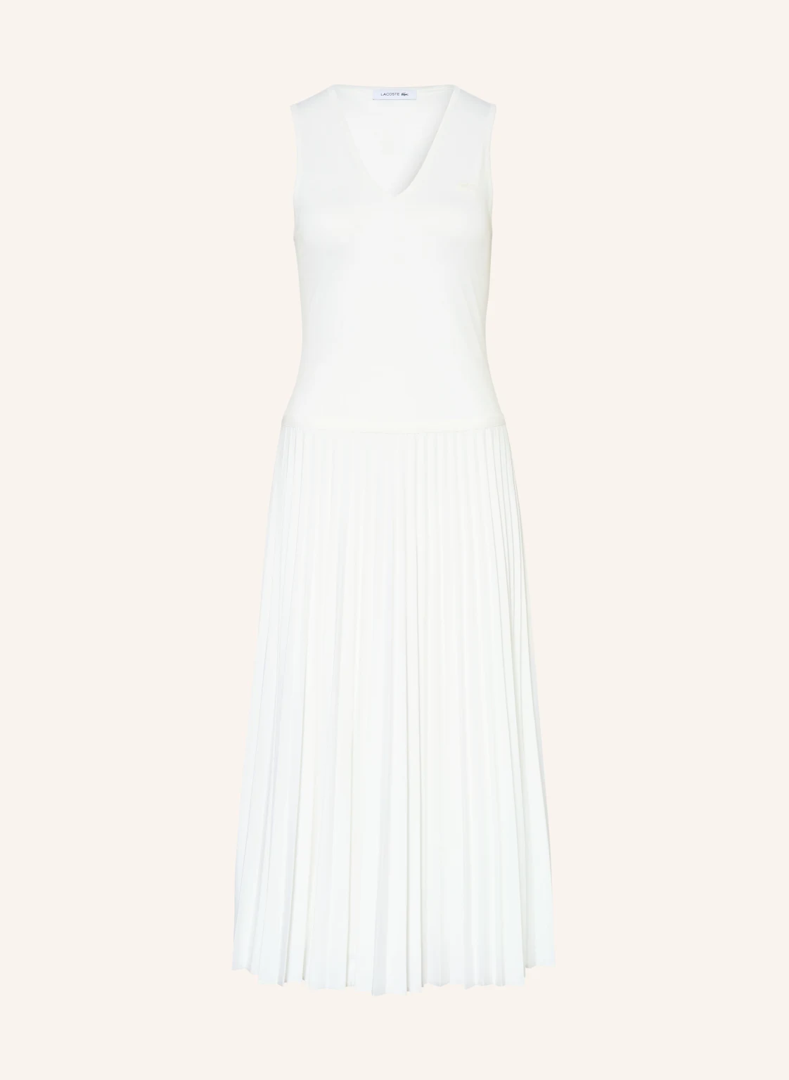 LACOSTE Jerseykleid mit Plissees