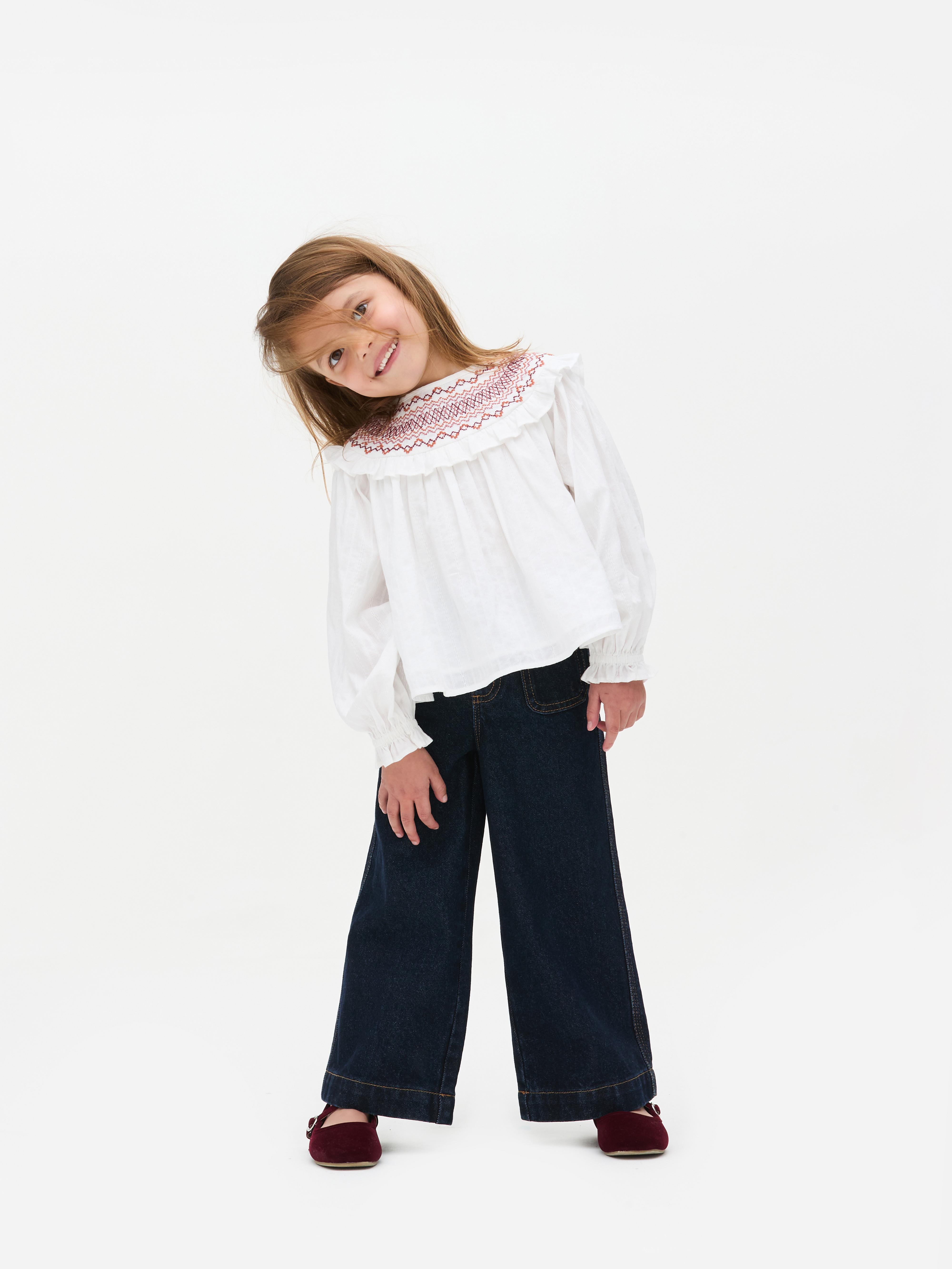 1.5-8yrs | The Edit Embroidered Blouse