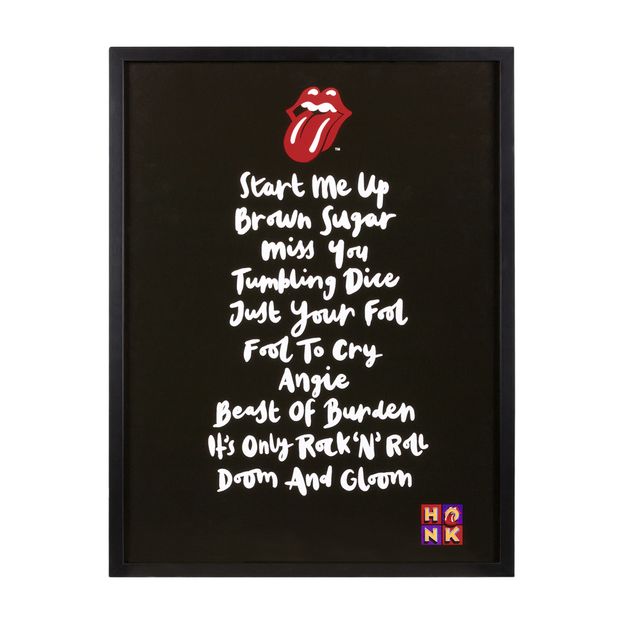 QUADRO ROCK HISTORY 75 CM X 55 CM