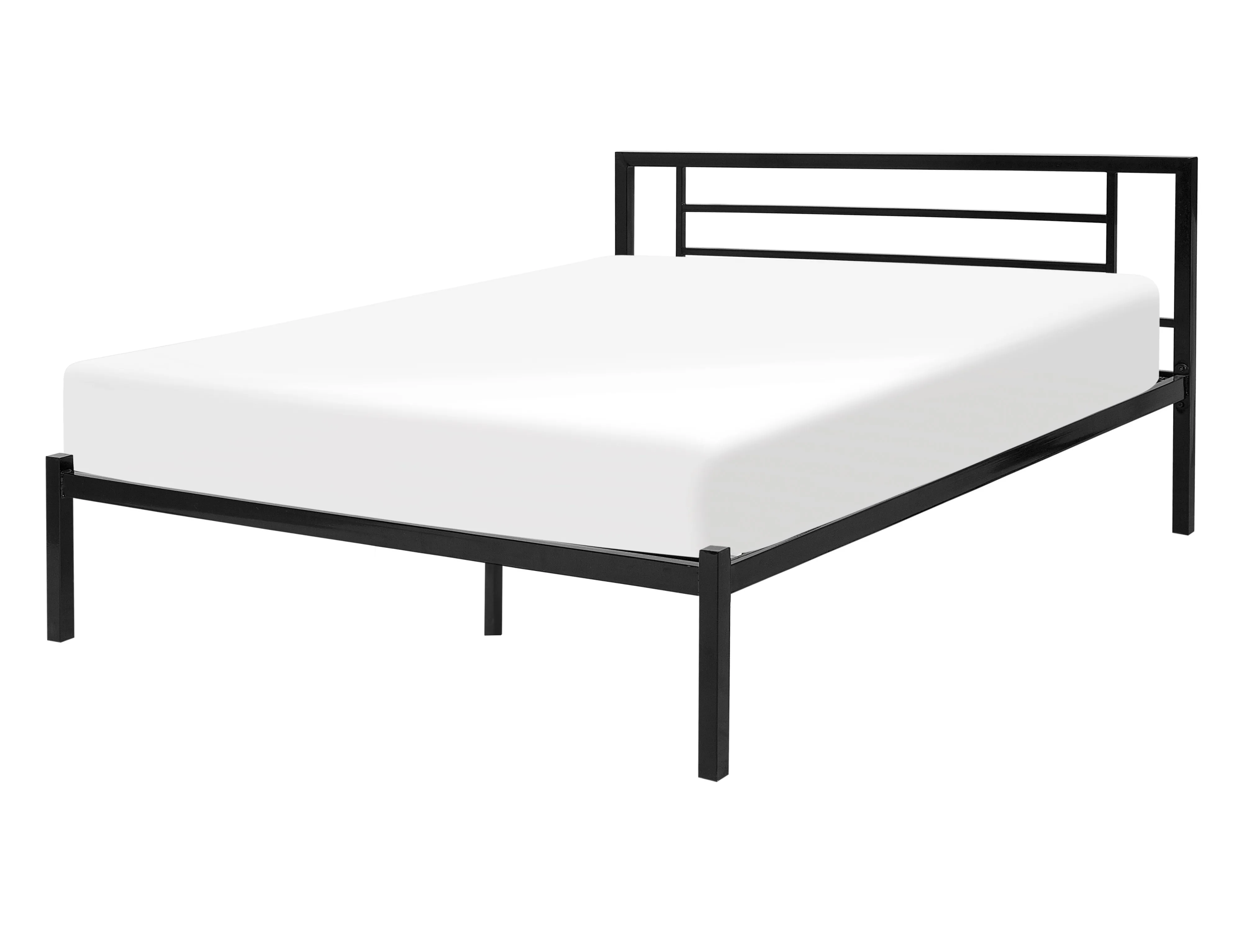 Bed Metal CUSSET 120 x 200 cm (EU Small Double) Black