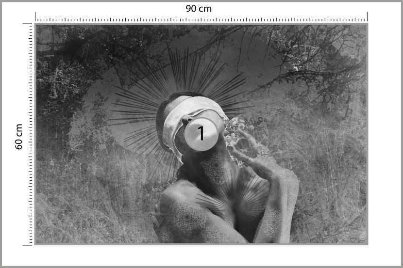 Fototapeta Kobiecy Portret W Stylu Retro 90x60cm