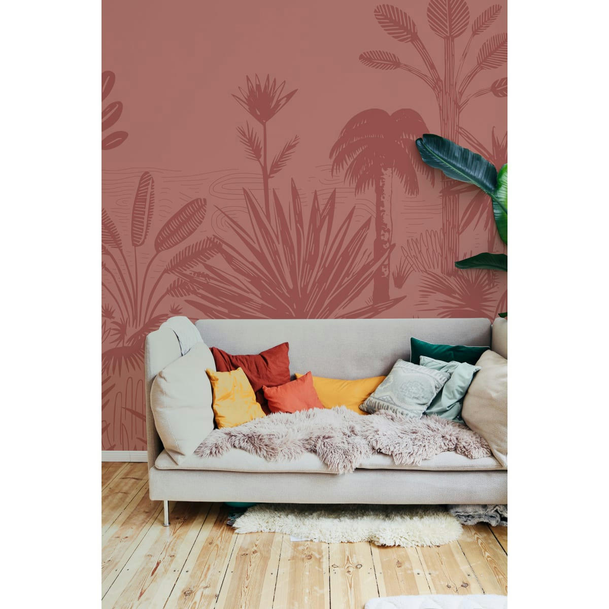 - Papier peint panoramique forêt des tropiques 170 x 250 cm