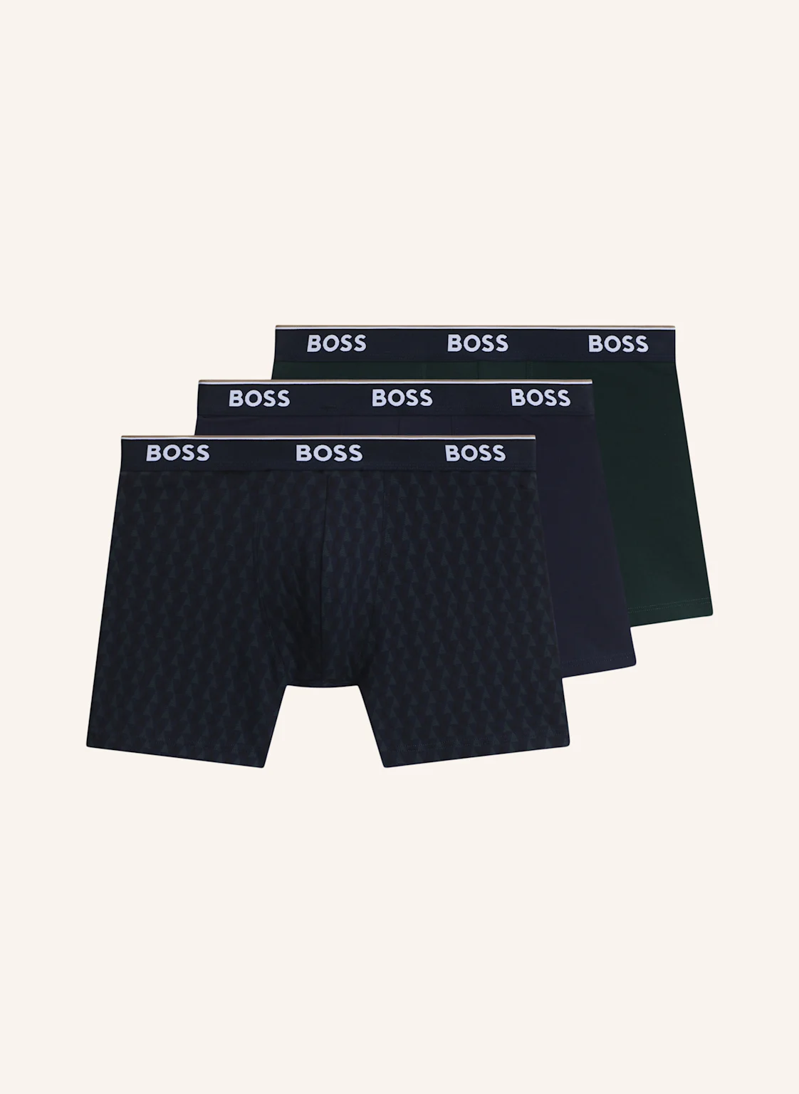 BOSS 3Er-Pack Boxershorts BOXERBR 3P POWER DES