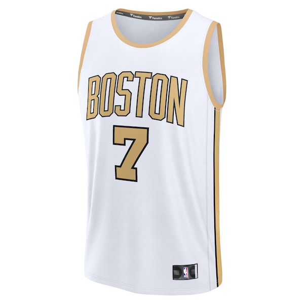 Jaylen Brown Boston Celtics  2025/26 City Edition Fast Break Jersey - White