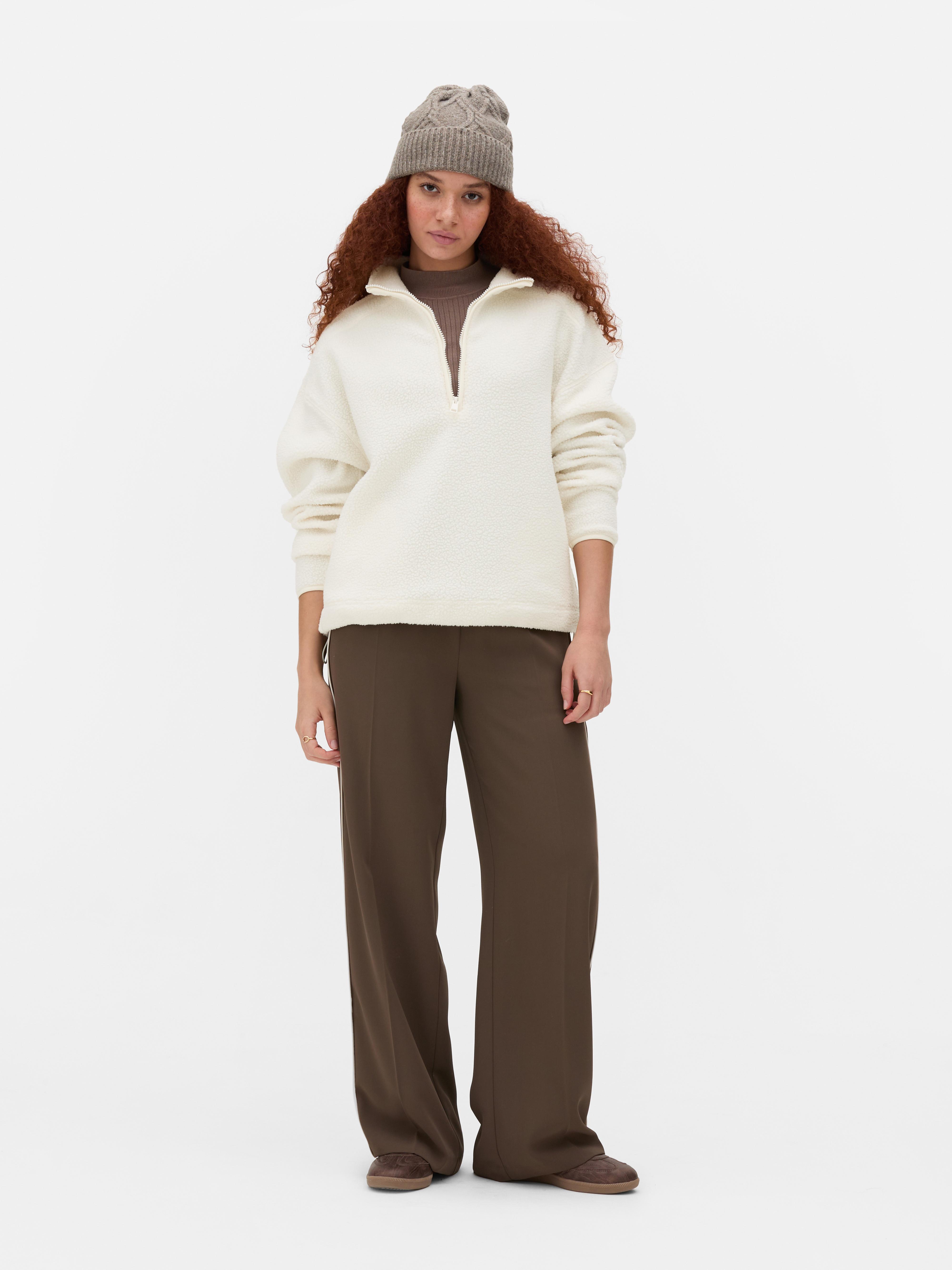 Half Zip Borg Fleece