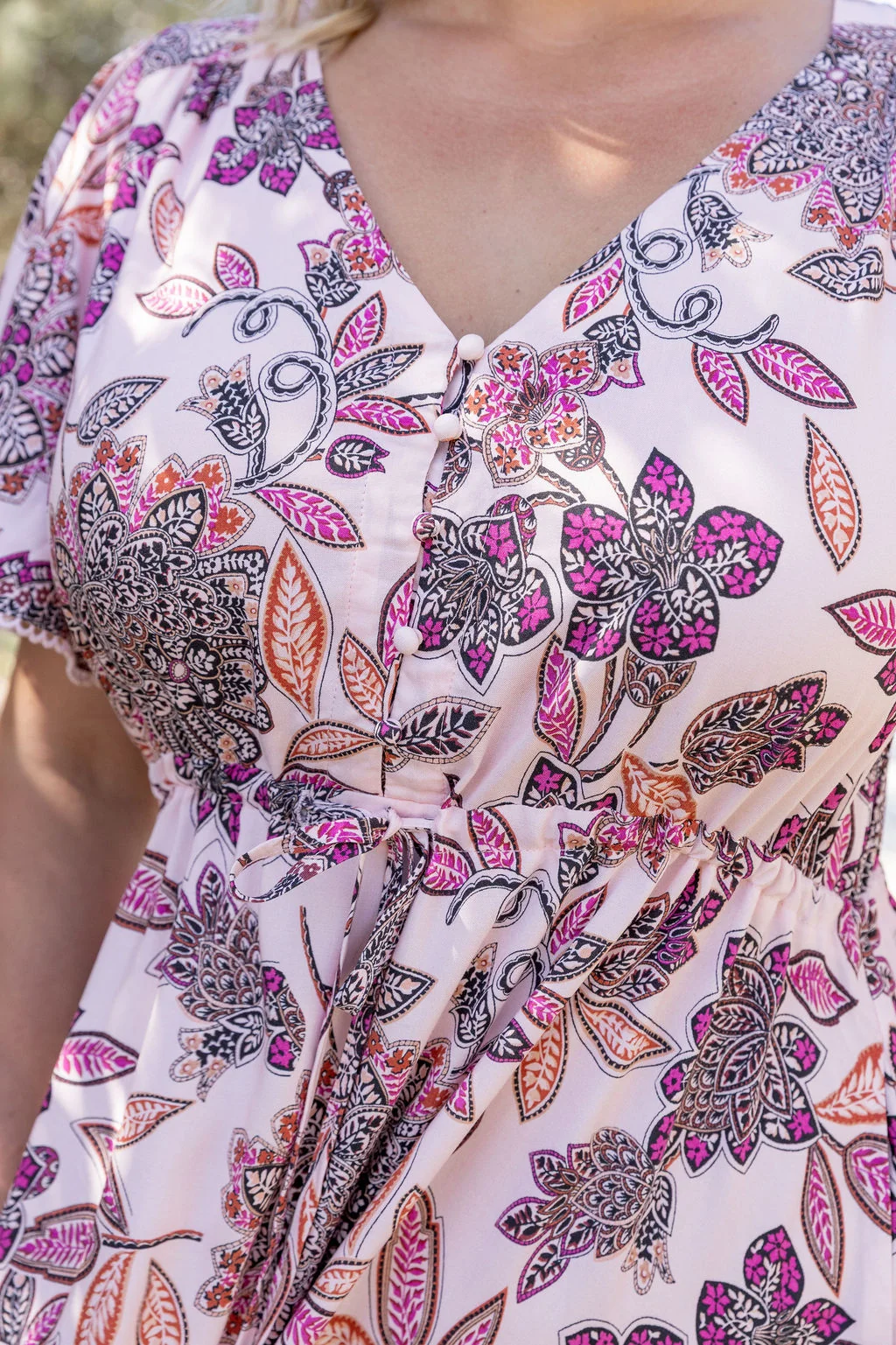 Eden Maxi Dress in Blushing Blossoms