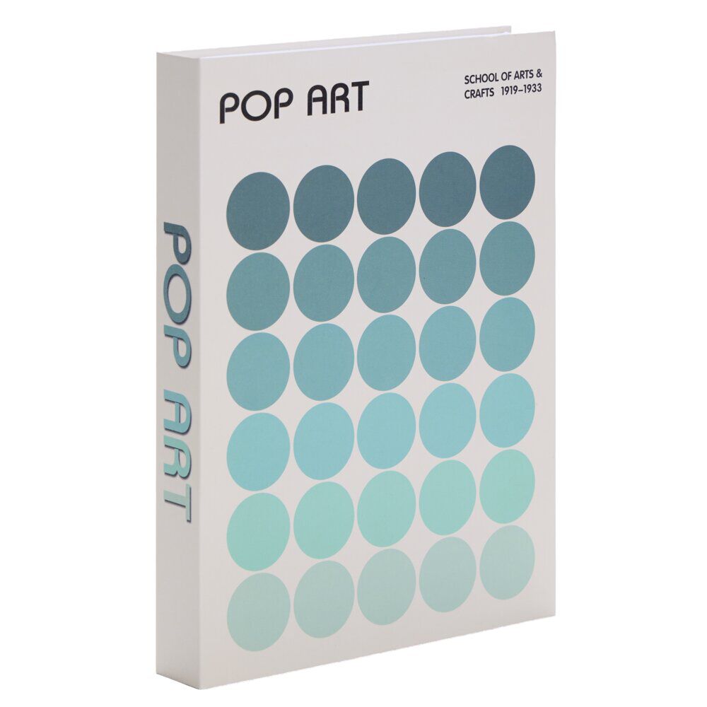 BoÎte livre carton &ldquo;Pop art&rdquo; bleu 16,5x22cm