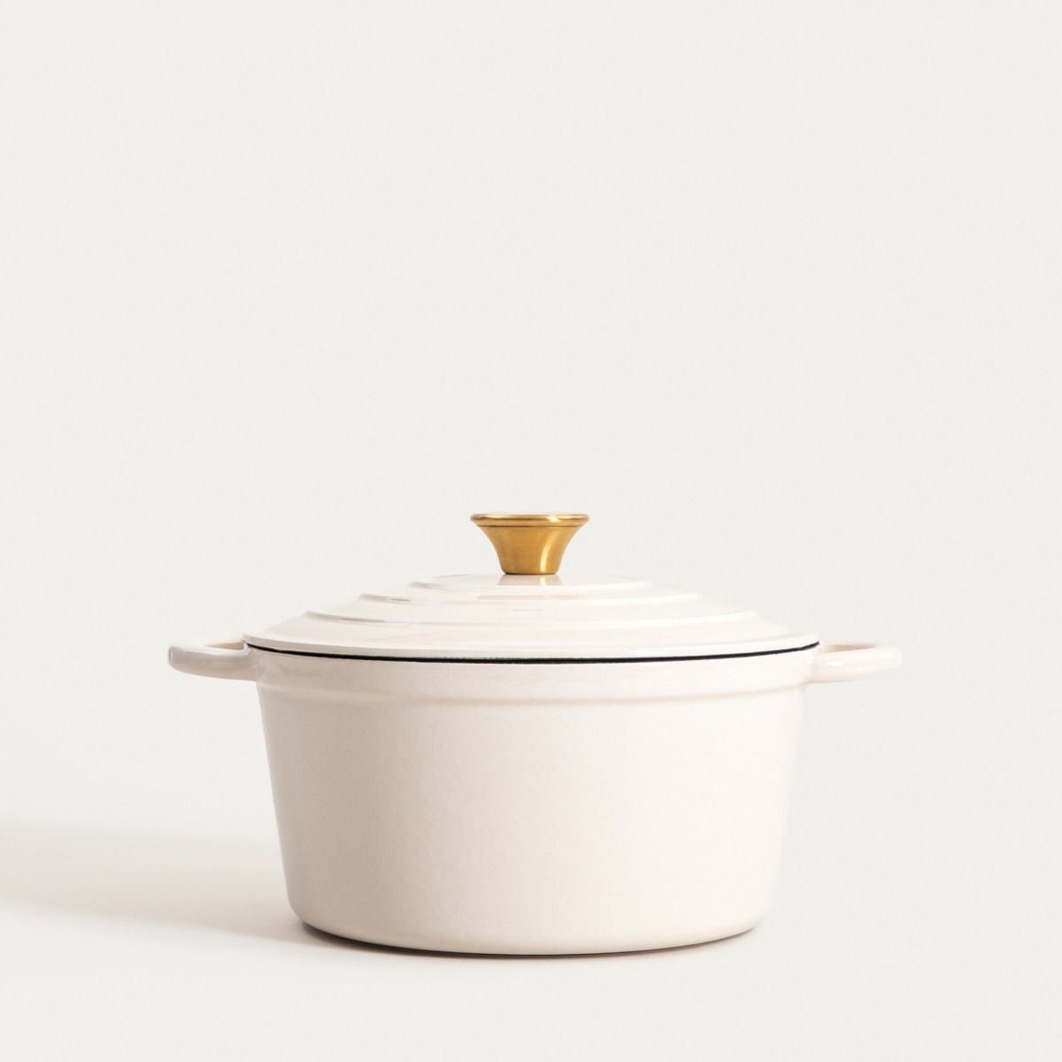 Garnek żeliwny ANDREAS beżowy tradycyjny, 24cm 4 l