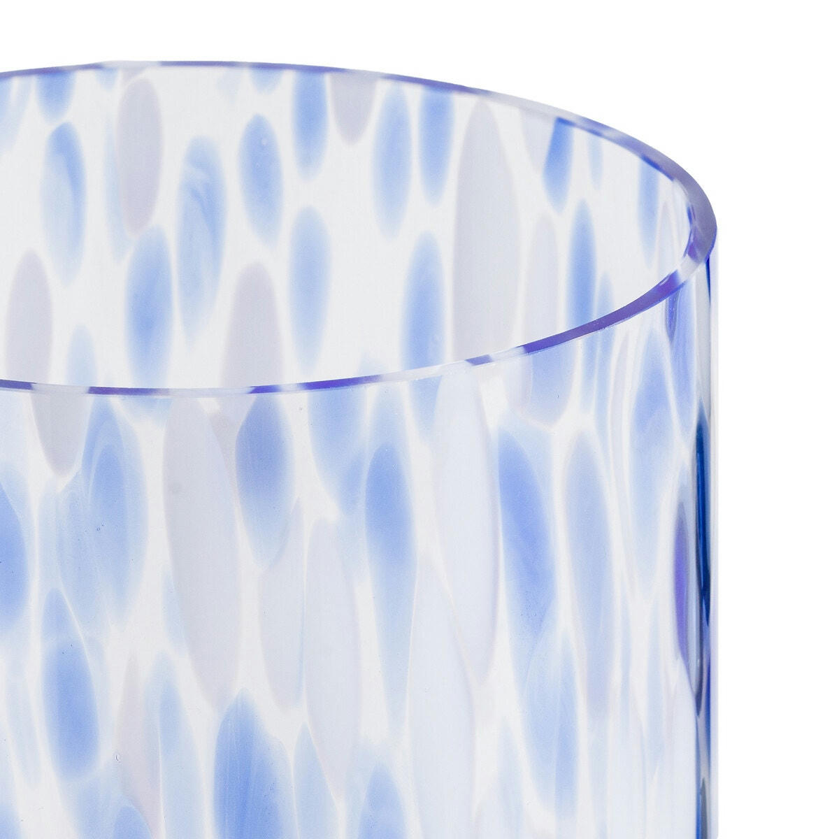 Vase tacheté en verre H25 cm, Mirella