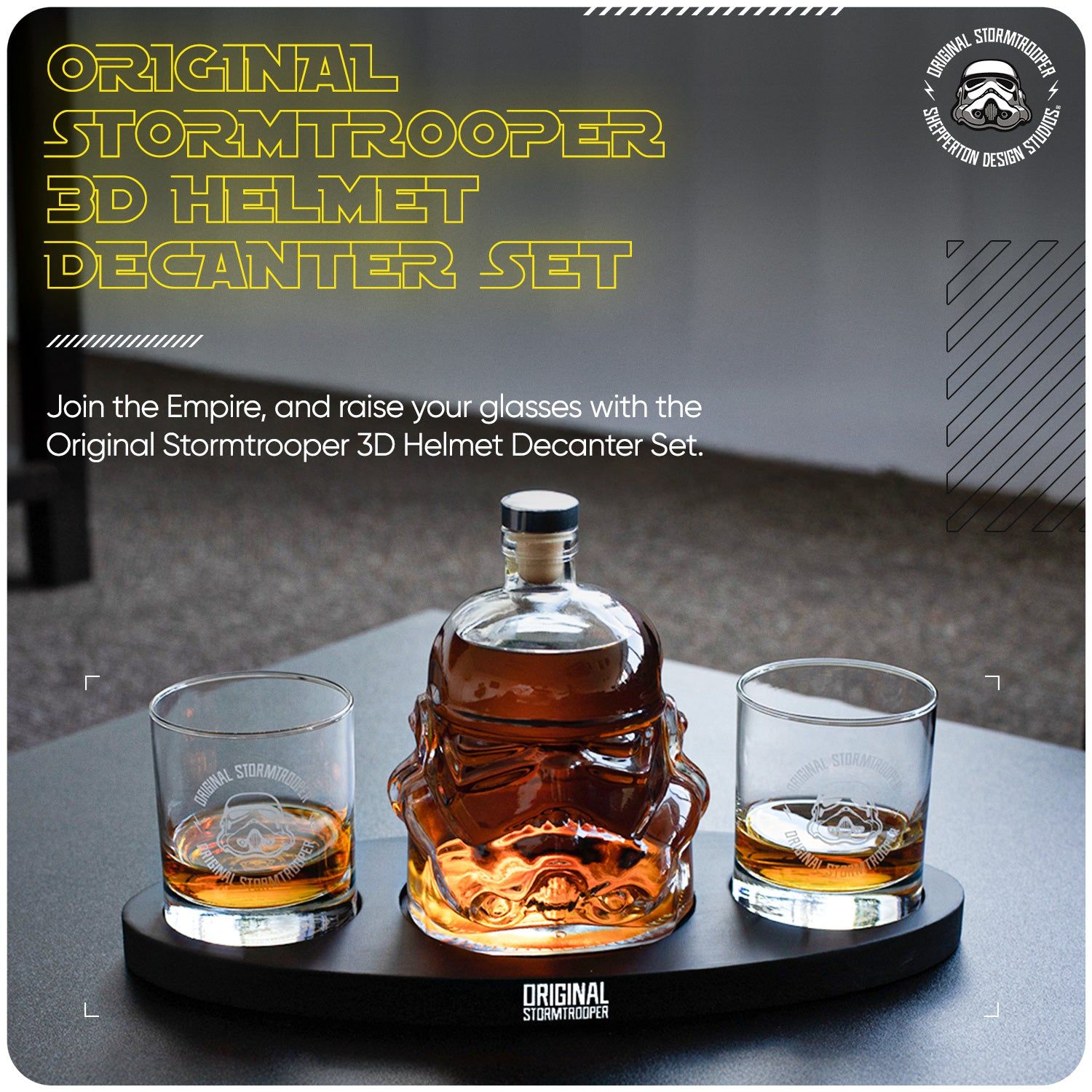 Thumbs Up Original Stormtrooper 3D Helmet Decanter Set