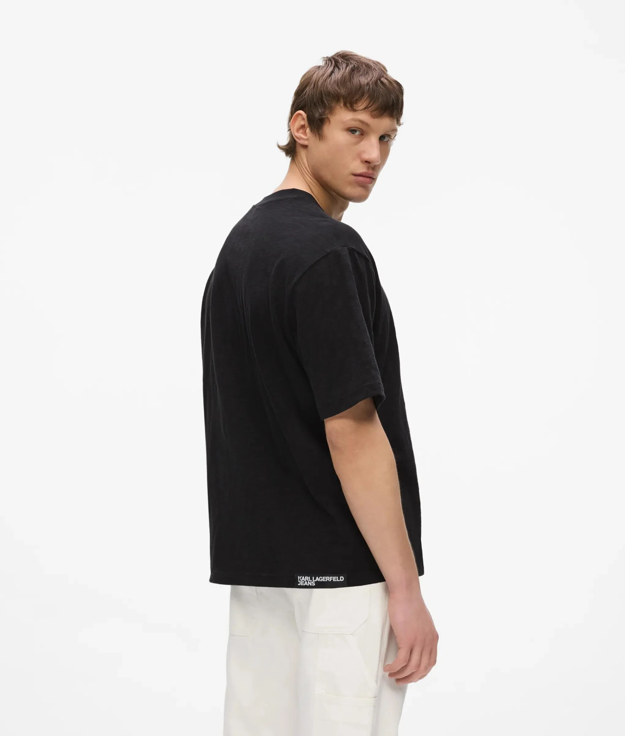 T-shirt boxy Monogram vieilli