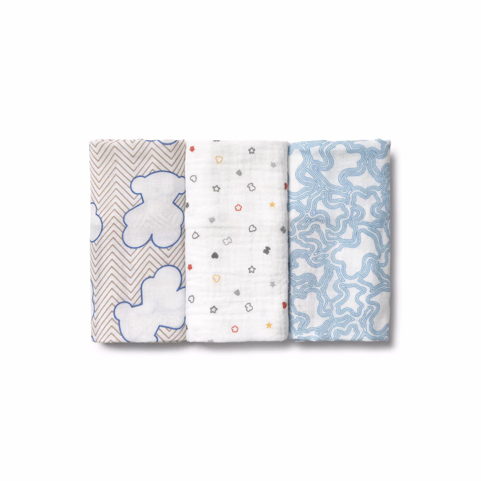 Muselina pack de 3 MMuse celeste