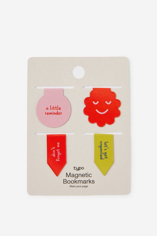 Magnetic Bookmarks 4Pk