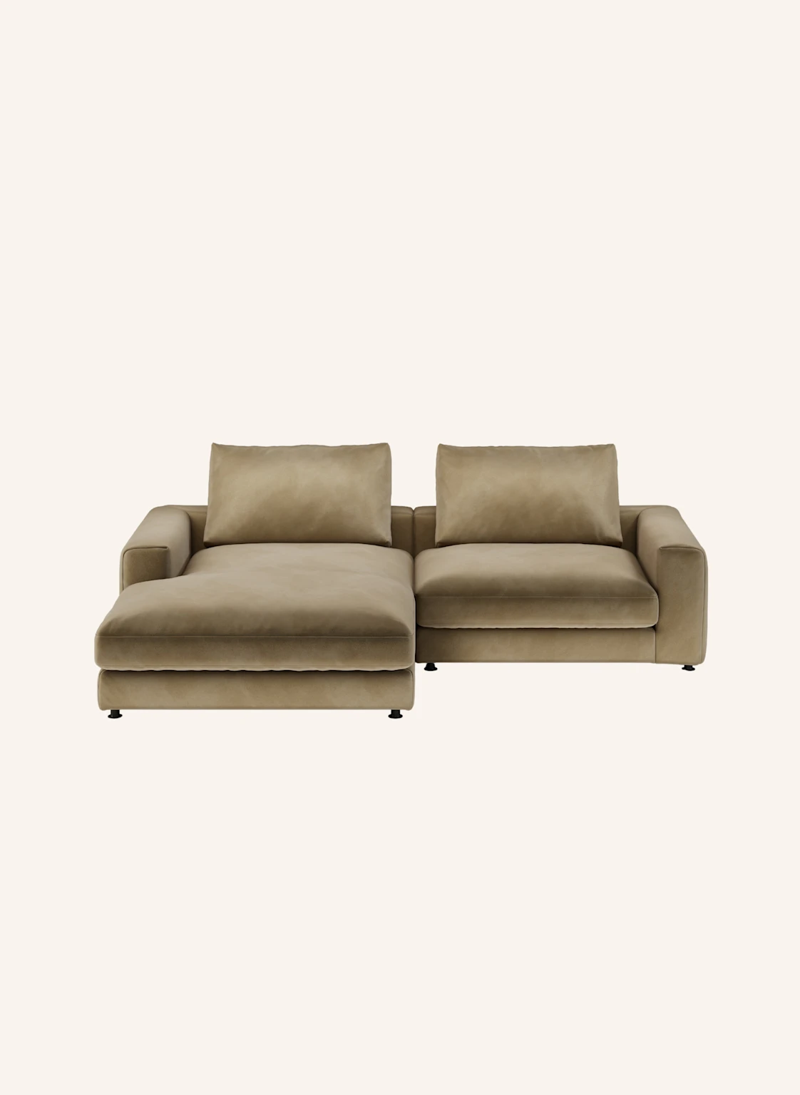 nydo 3-Sitzer Ecksofa MOSLER, links, Velours