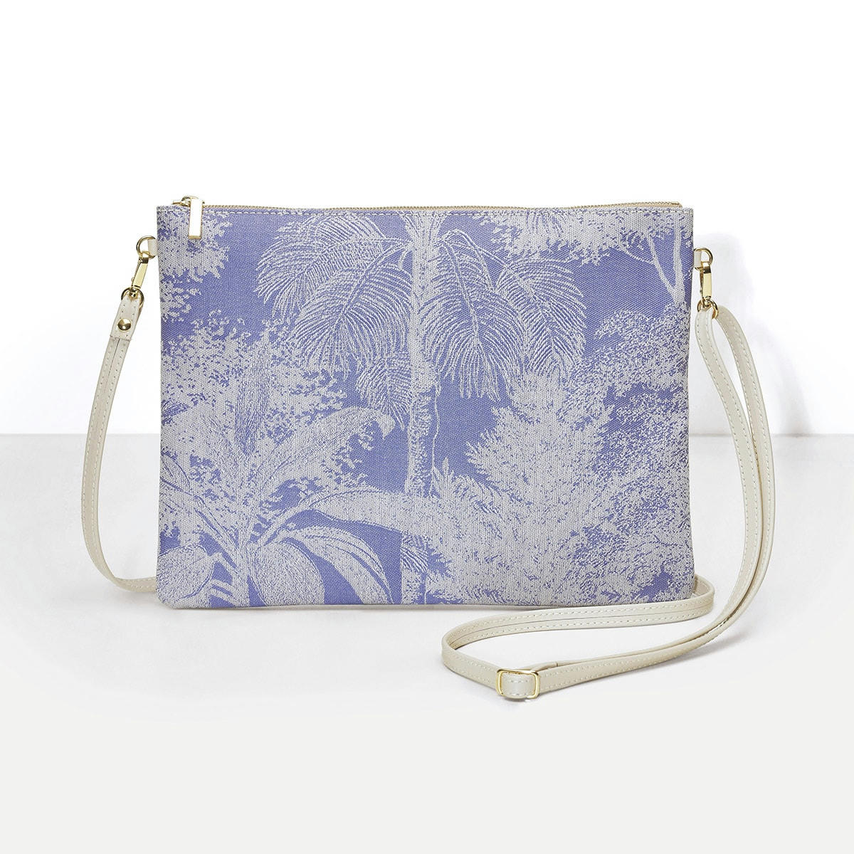 PAYSAGE - Pochette en coton bleu 28 x 21