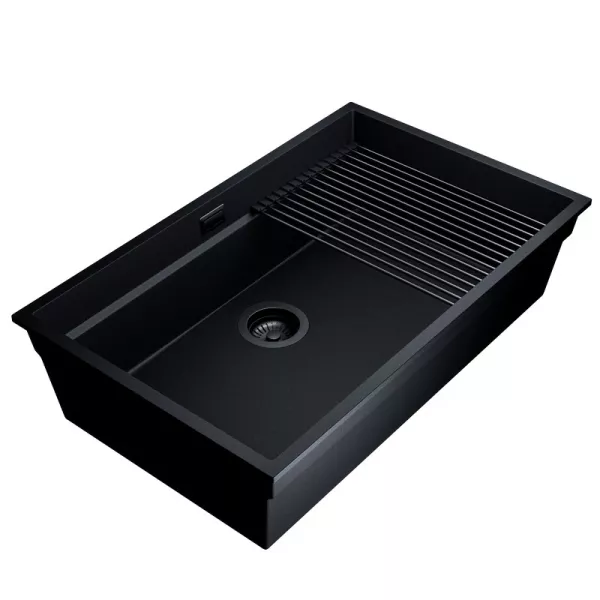 Zlewozmywak Globalo Miralio 80.1 Black/BL Mat
