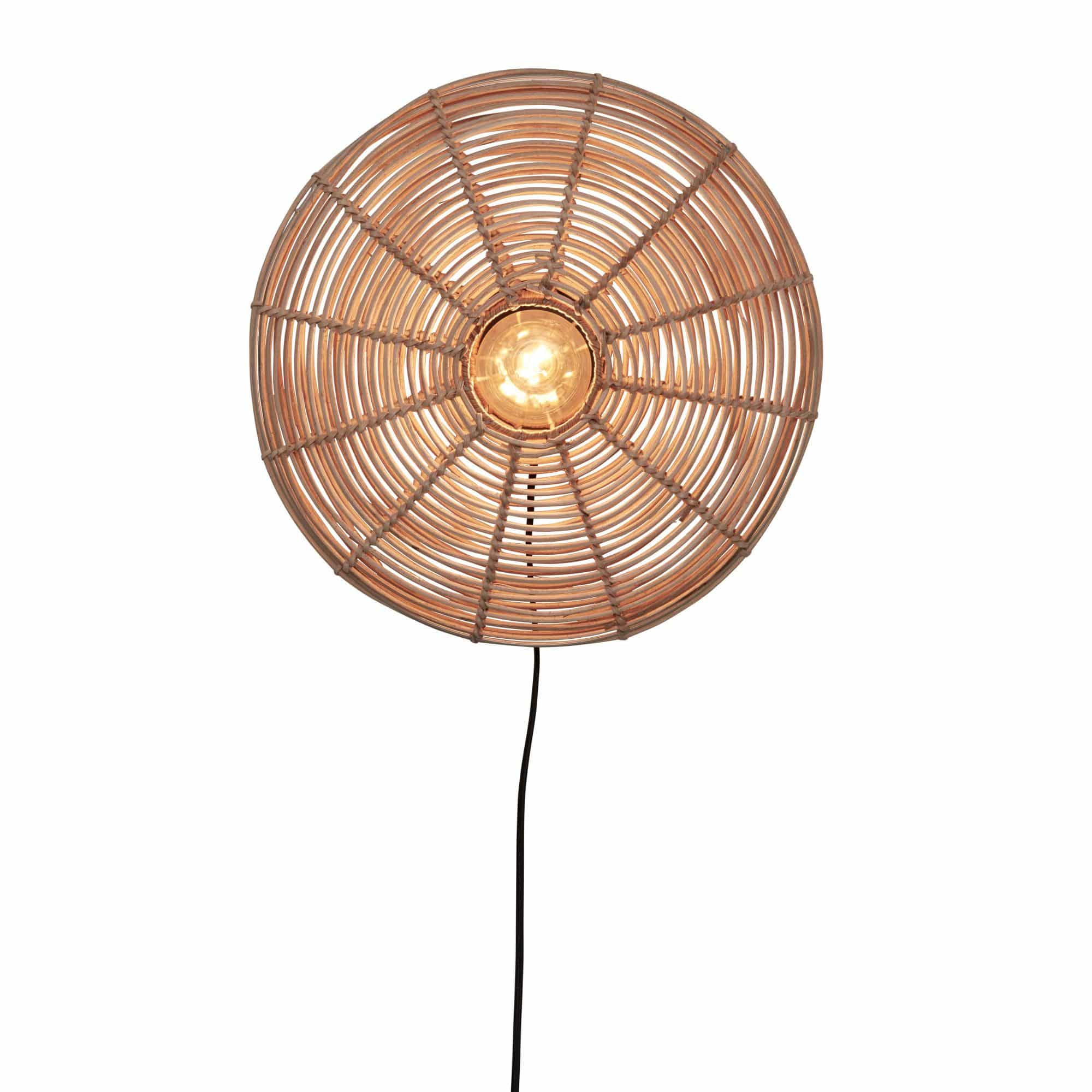 GOOD&MOJO wandlamp Tanami - bruin - Ø55cm