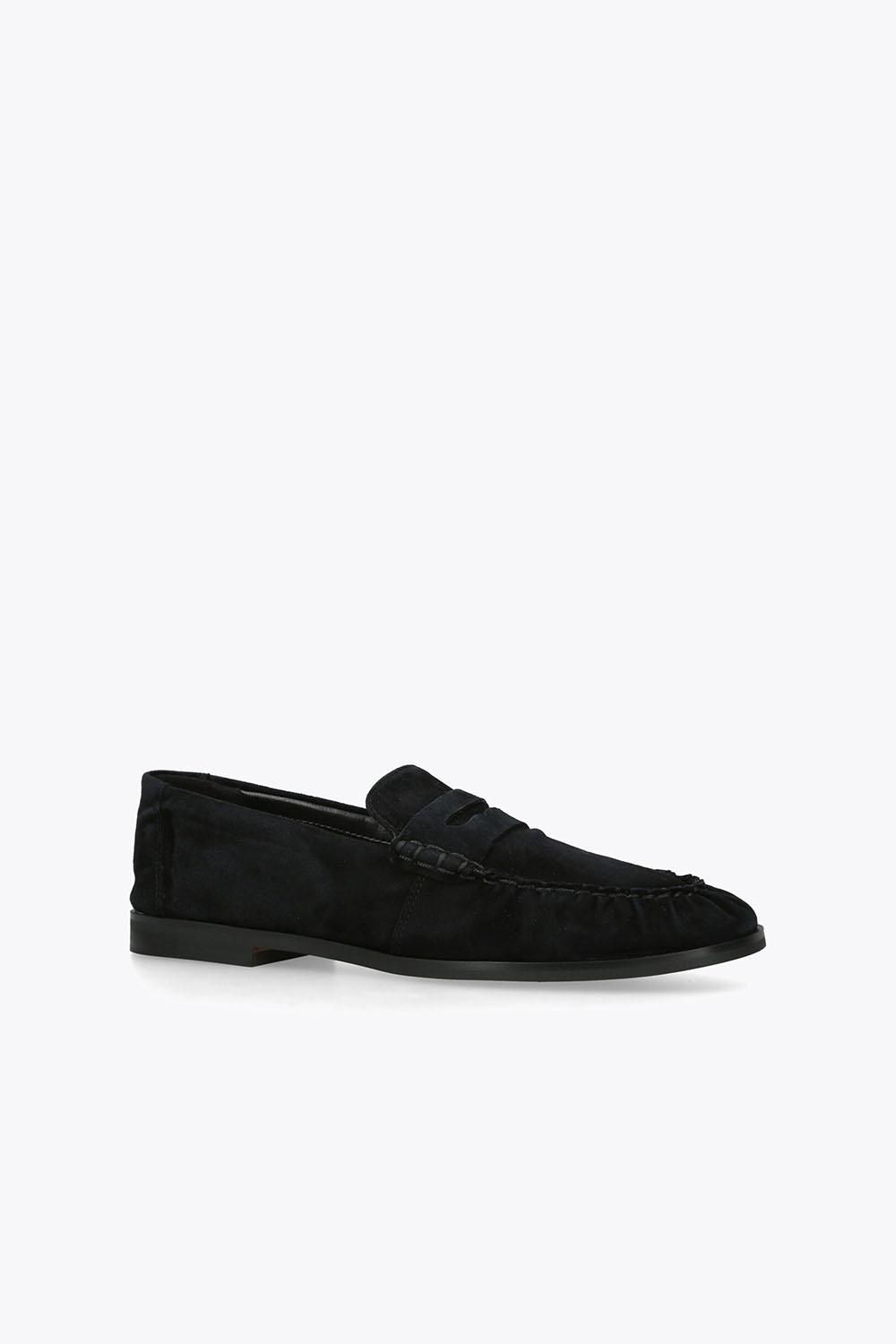STEVE MADDEN Muse Black Suede' Suede Flats