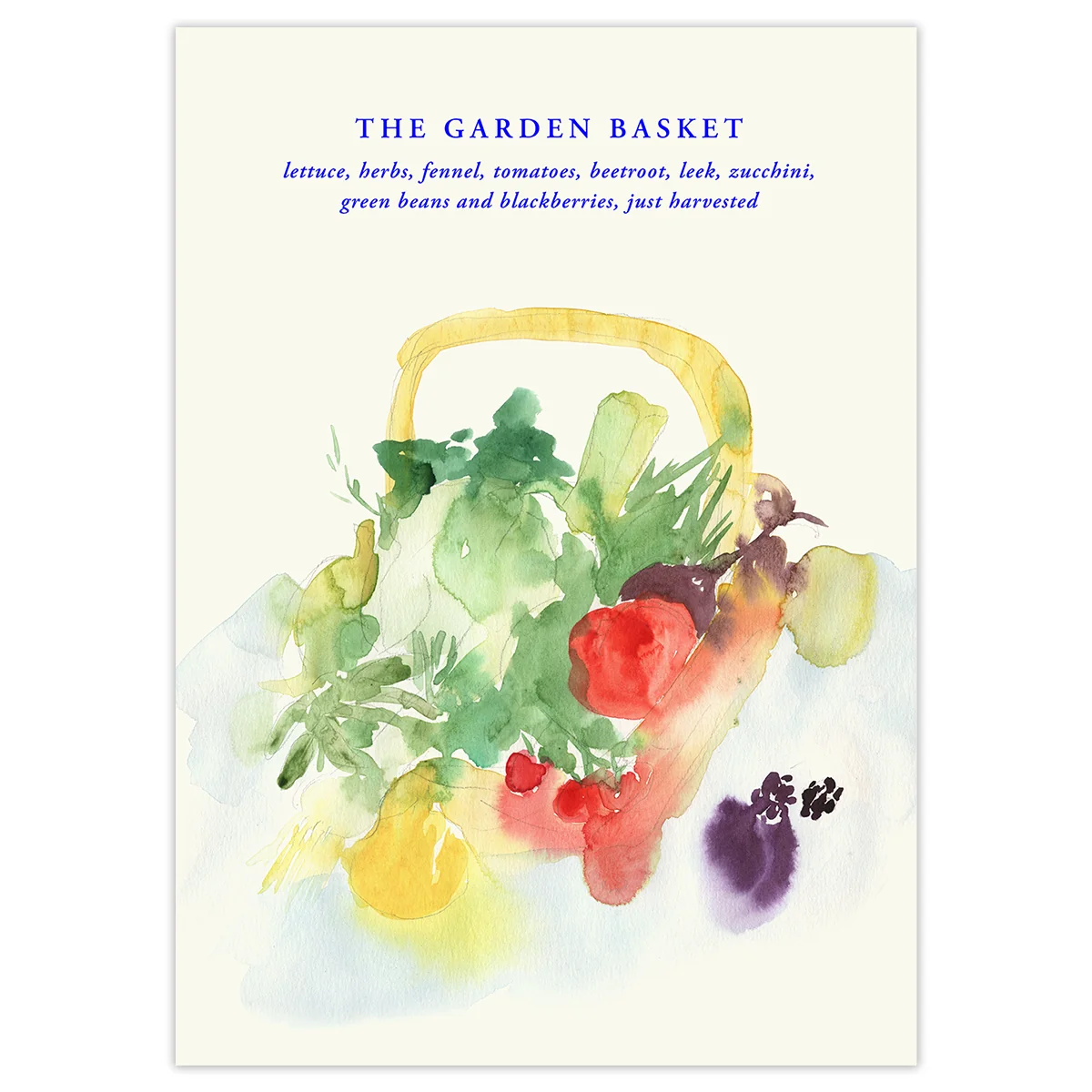 Paper Collective - The Garden Basket Poster