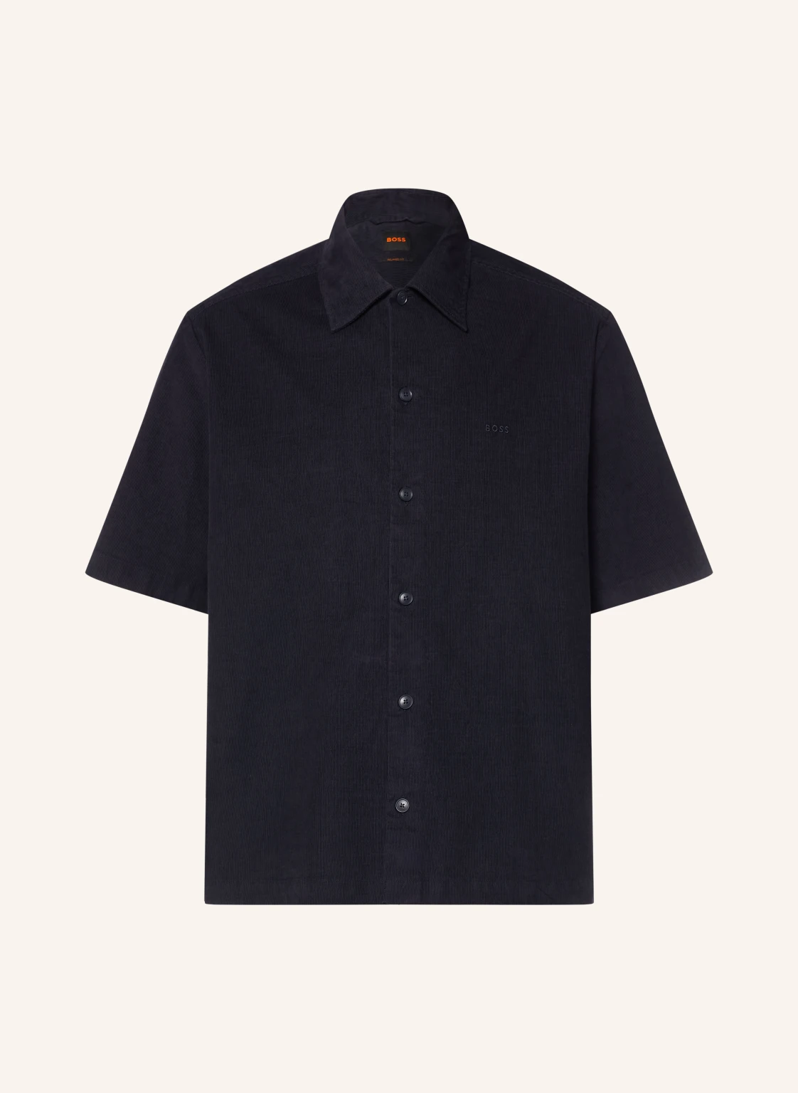 BOSS Kurzarm-Hemd LAKITH Relaxed Fit aus Cord