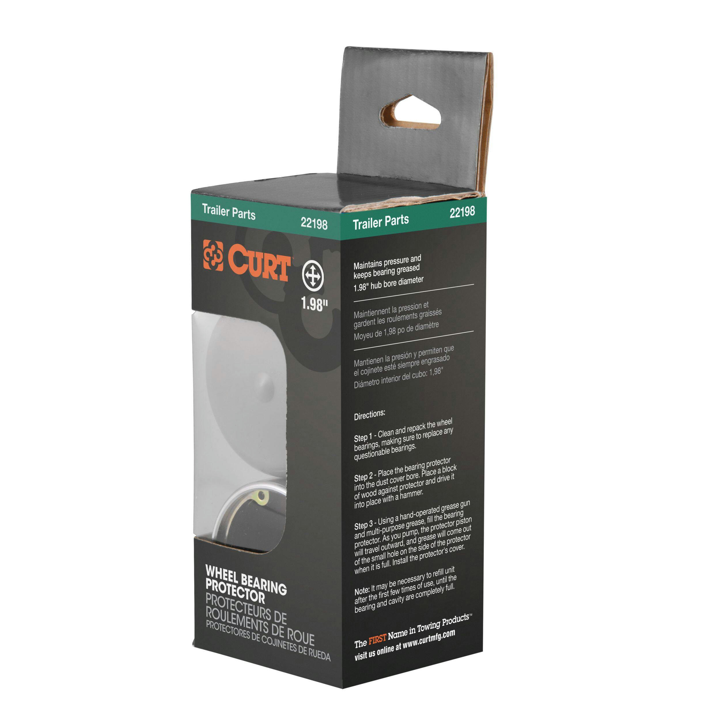CURT Bearing Protectors & Covers, 1.98-in, 2-pk